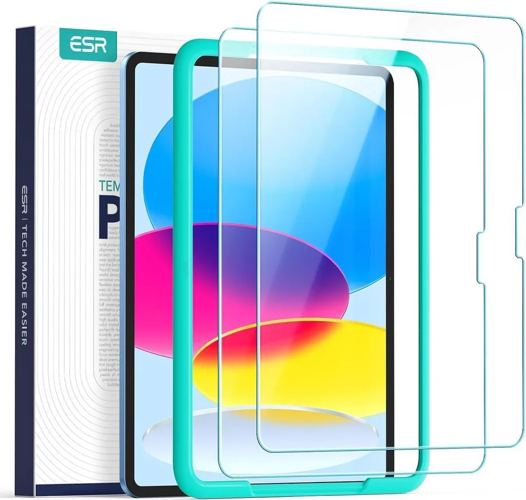 Protection Écran iPad 10 2022 ESR pour Dessin et Usage Quotidien - Lot de 2