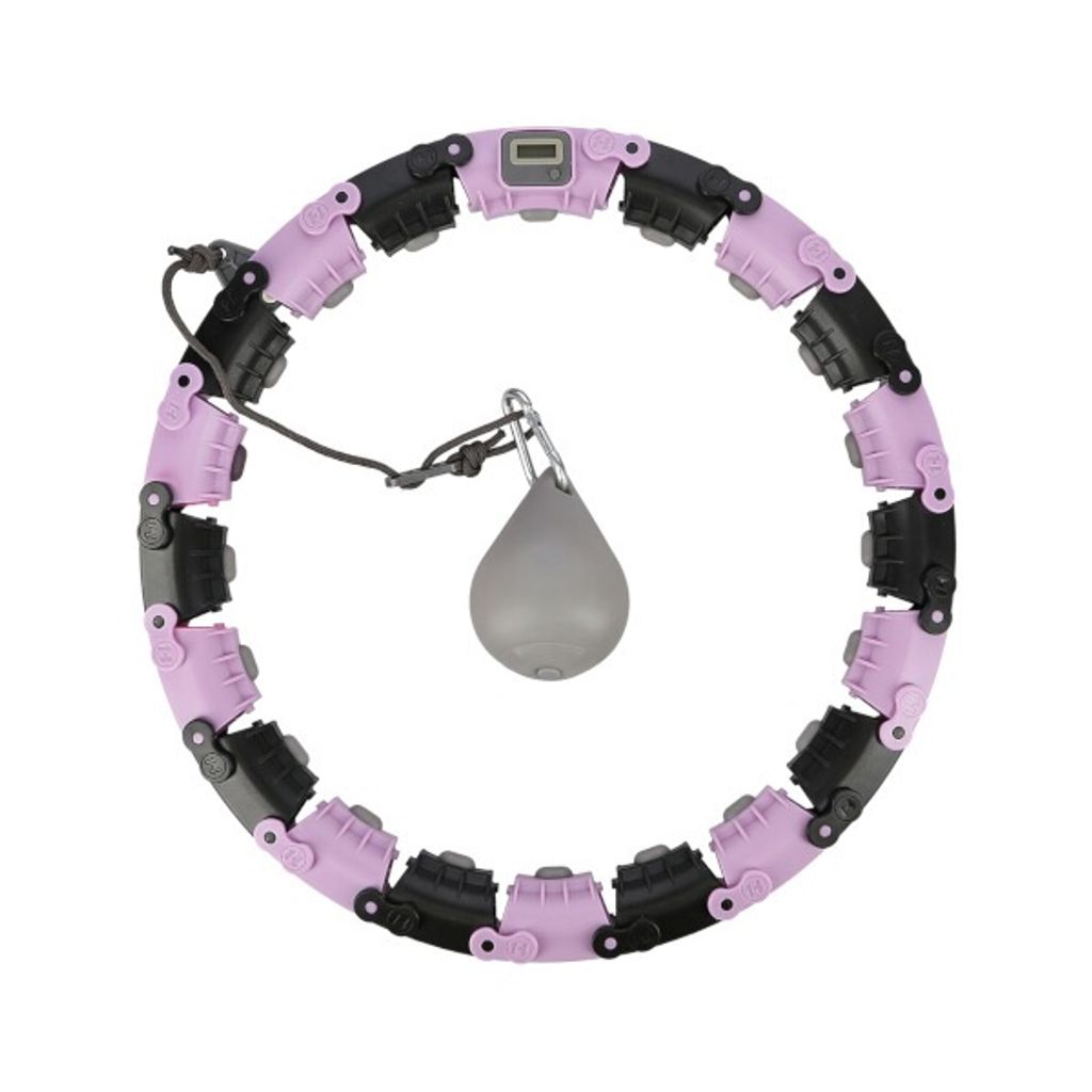 Massage-Hula-Hoop Home FH04 mit Gewicht und Zähler lila-schwarz