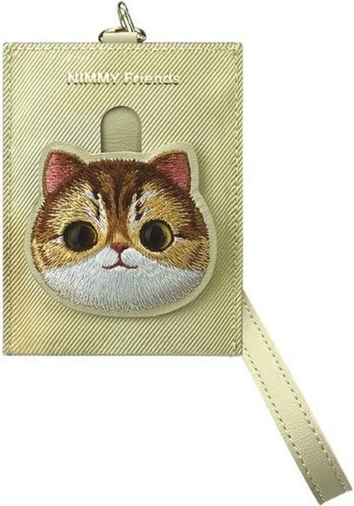 Nimmy Portafoglio Gatto Khaki Big Eyed Pet - L'Accessorio che ti Osserva