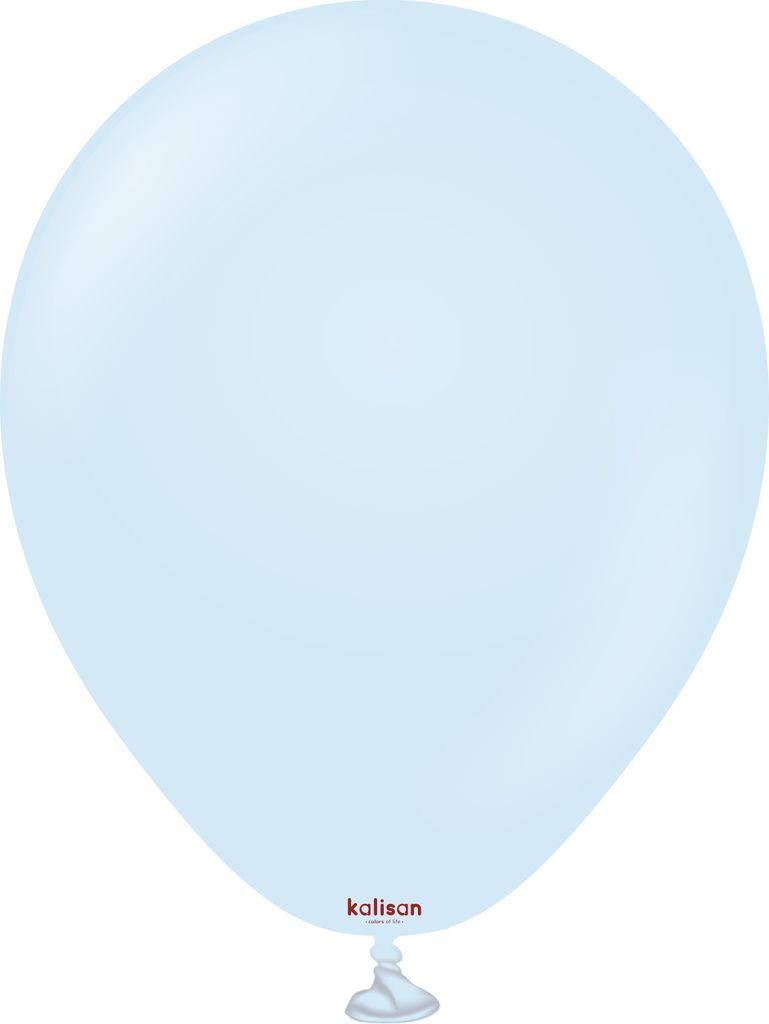 Kalisan Macaron Baby Blue Latexballons, blau, 13 cm, 100 Stk.