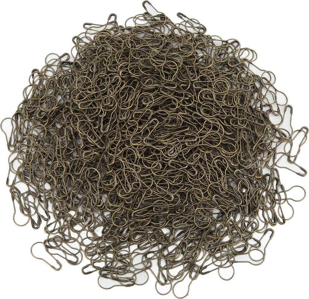 1000 Stück Sicherheitsnadeln, vielseitig einsetzbar, langlebig, rostfrei, Legierung, breite Anwendung, antikes Messing, Farbe Klein