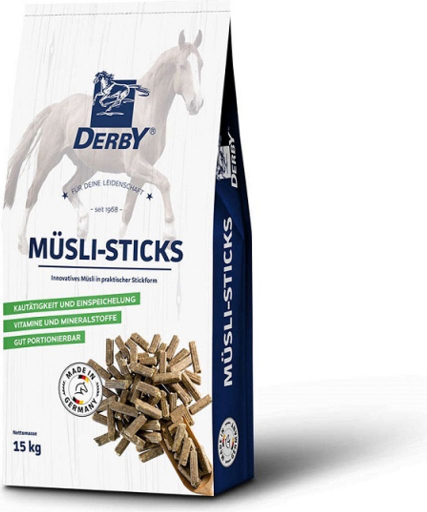 derby Pferdefutter Müsli-Sticks - 15 Kilogramm