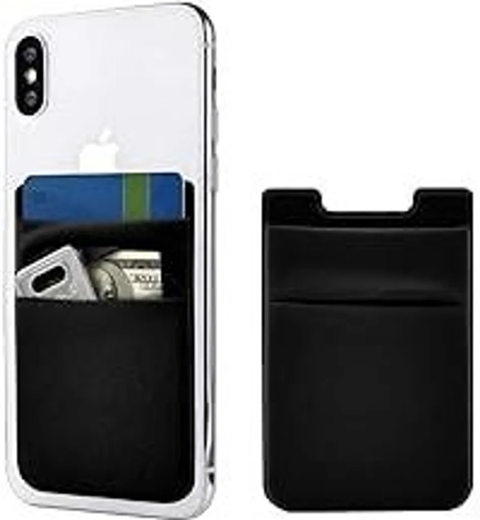 Newseego Set 2 Porta Carte da Viaggio Adesivi - Smartphone Wallet Pro