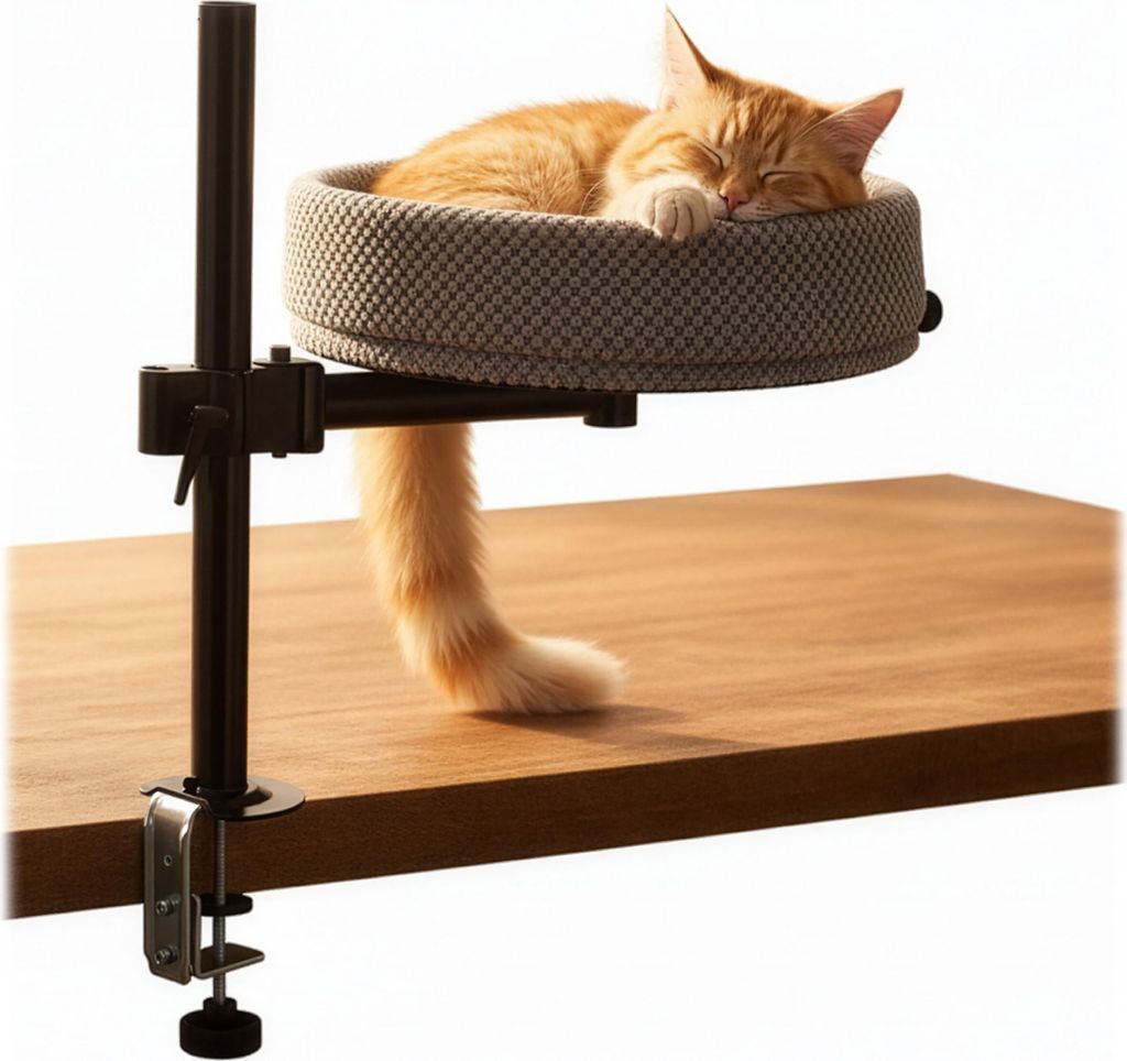 relaxdays Katzenbett für Schreibtisch