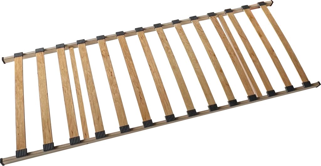 Stabiler Lattenrost 70 x 200 cm, Holzlatten aus 100% Buche, Kopfteil nicht verstellbar, für jedes Bett und jede Matratze kompatibel, 14 Federleisten,