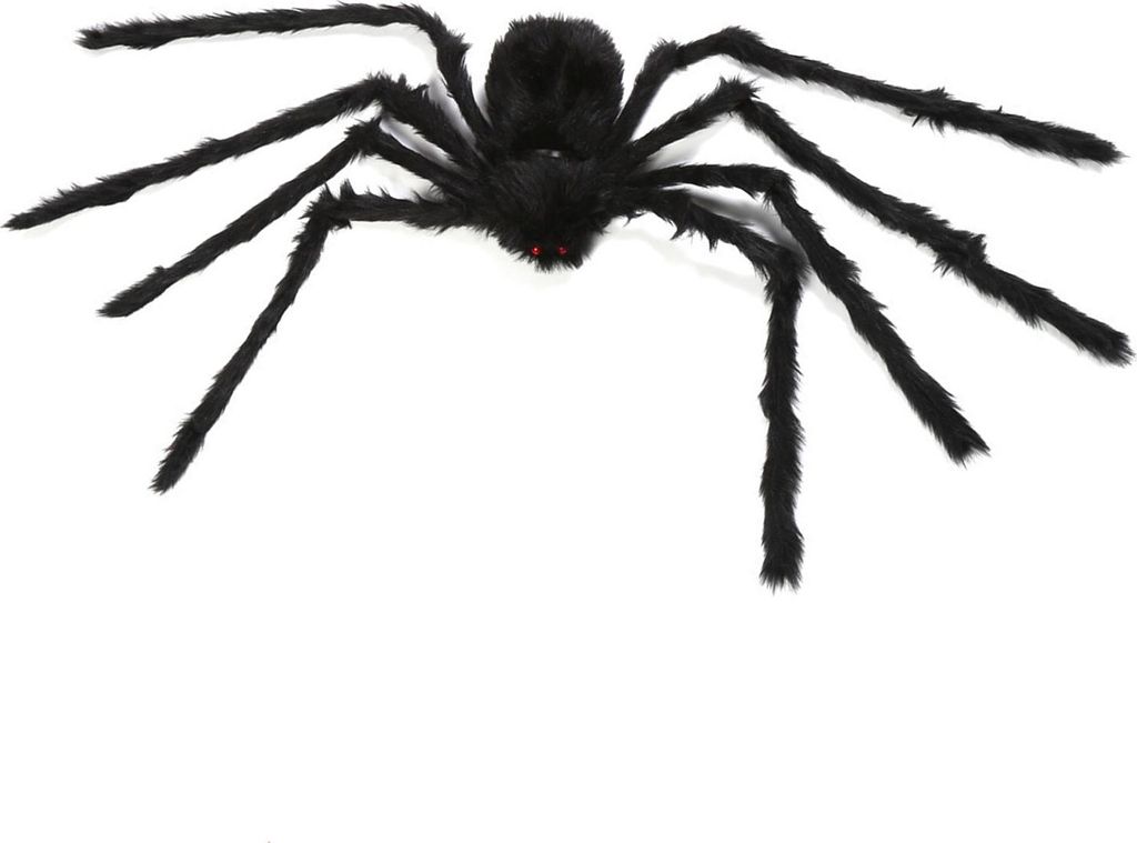 Riesige beleuchtete Spinne, Halloween-Dekoration, künstliche Spinne, beleuchtet, realistische, gruselige Spinne für drinnen und draußen, Hof, Te...