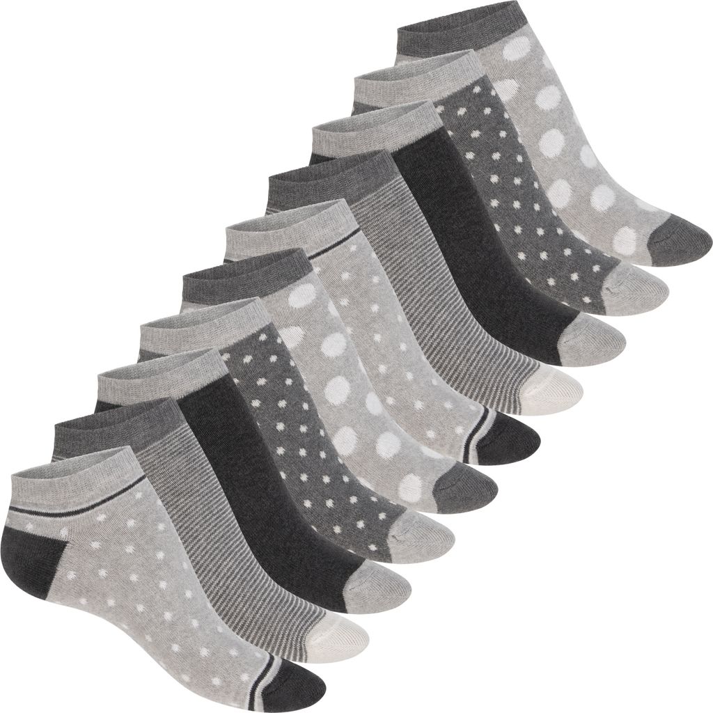 Celodoro Damen Süße Eco Sneaker Socken (10 Paar) Kurzsocken Produktbild 