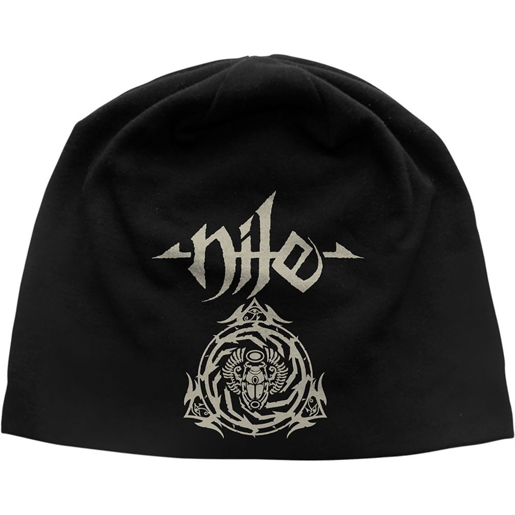 Nil - Scarab Logo Uni Mütze Hut - schwarz
