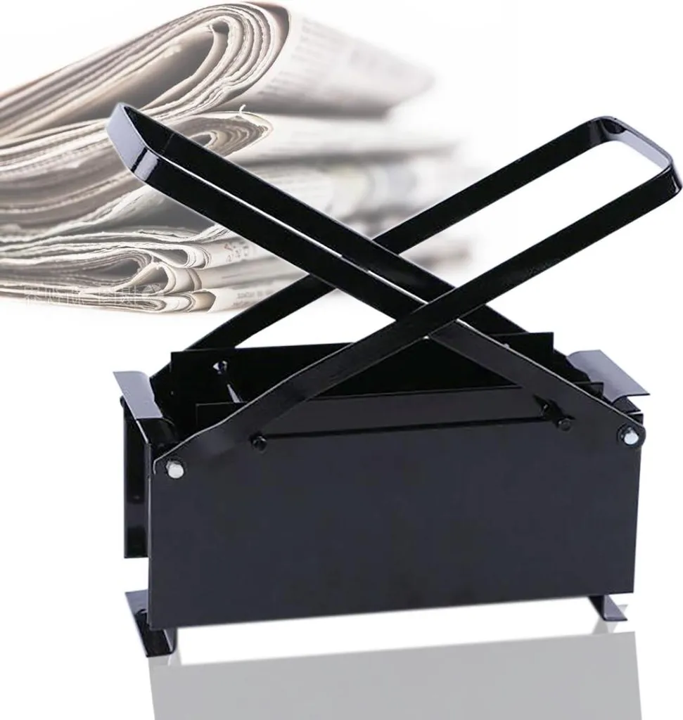 Machine à Briquettes de Papier 2.67kg - Design Compact en Fer Noir - 3