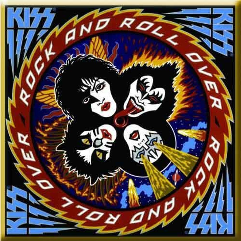 Kiss - Kühlschrank-Magnet "Rock N ́ Roll Over", Album RO11195 (Einheitsgröße) (Bunt)