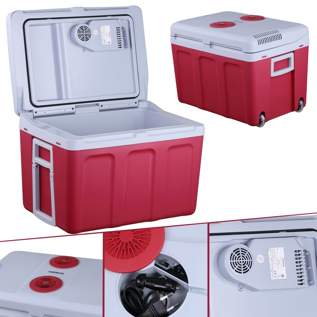 ELECWISH Kühlbox Warmhaltebox 10L Mini elektrisch Kühlschrank 12V 230V  tragbar