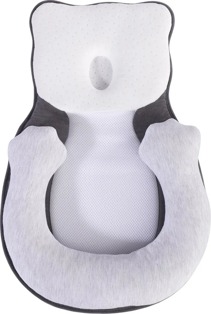 Coussin de positionnement bébé gris : fini les risques de tête plate - 8