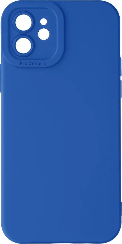 Cover iPhone 12 Silicone Blu Avizar SoftGlow | Protezione Fotocamera
