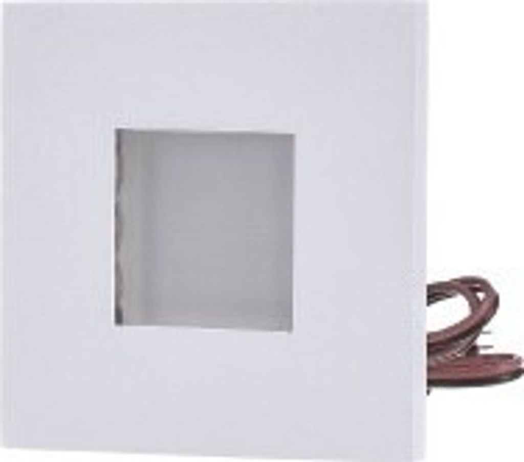 EVN LED-Wandeinb. ED mattws IP44 LQ4602W 0,6W 12V ww m.Magnetrahmen 76x76x7mm