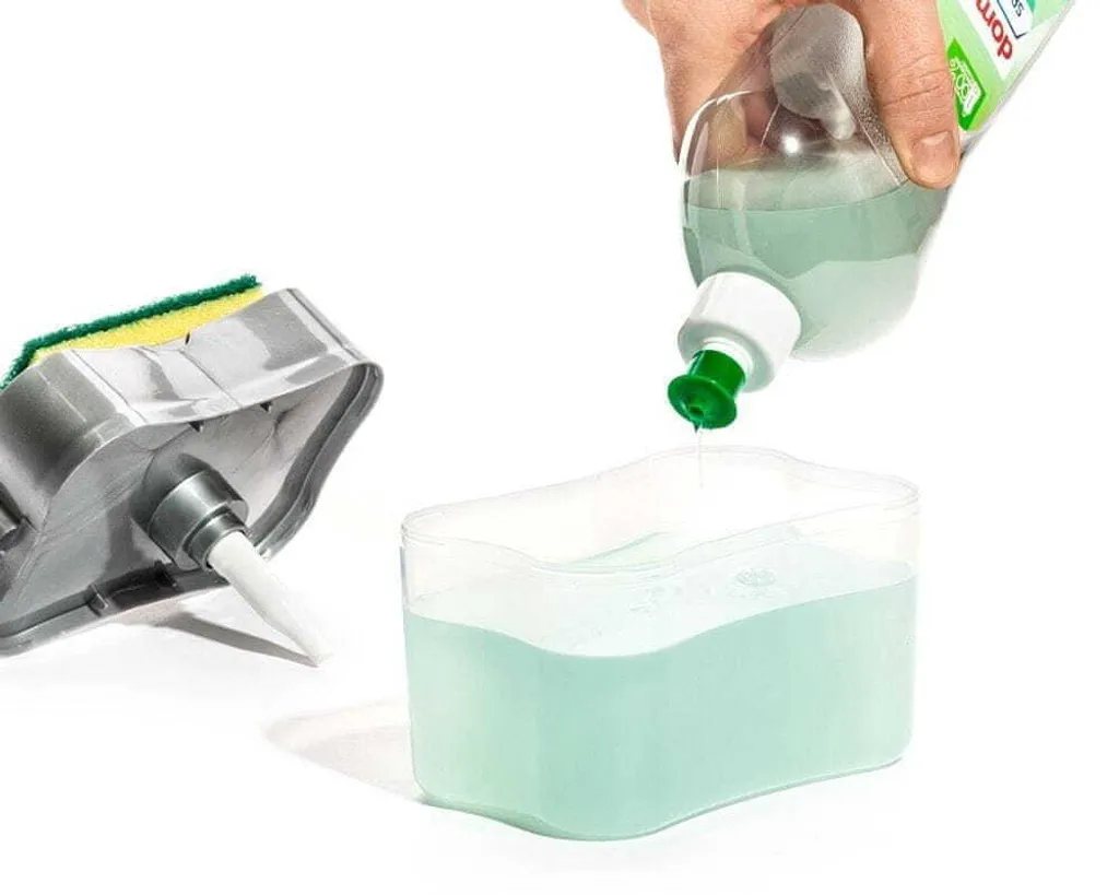 Distributeur de lessive avec éponge intégrée - Modèle Compact 380ml - 5
