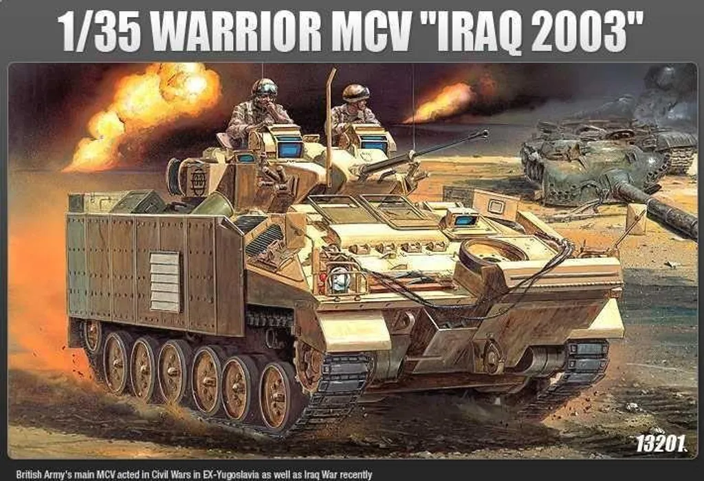 Maquette militaire Warrior MCV blindé britannique 1/35 Iraq War 2003