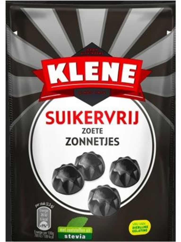 Klene Zoete zonnetjes suikervrij (110 gr) Productafbeelding 