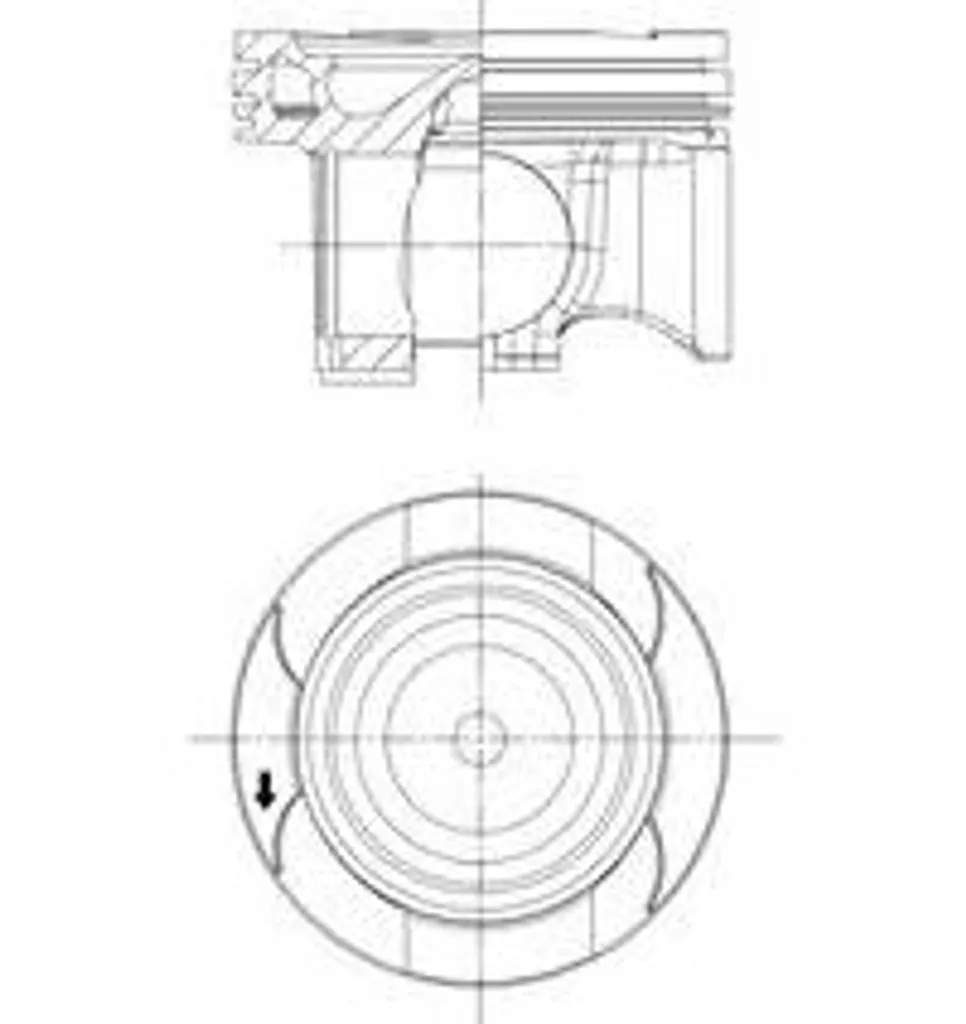 Piston KOLBENSCHMIDT 41829600 pour Mercedes Sprinter et Classe V
