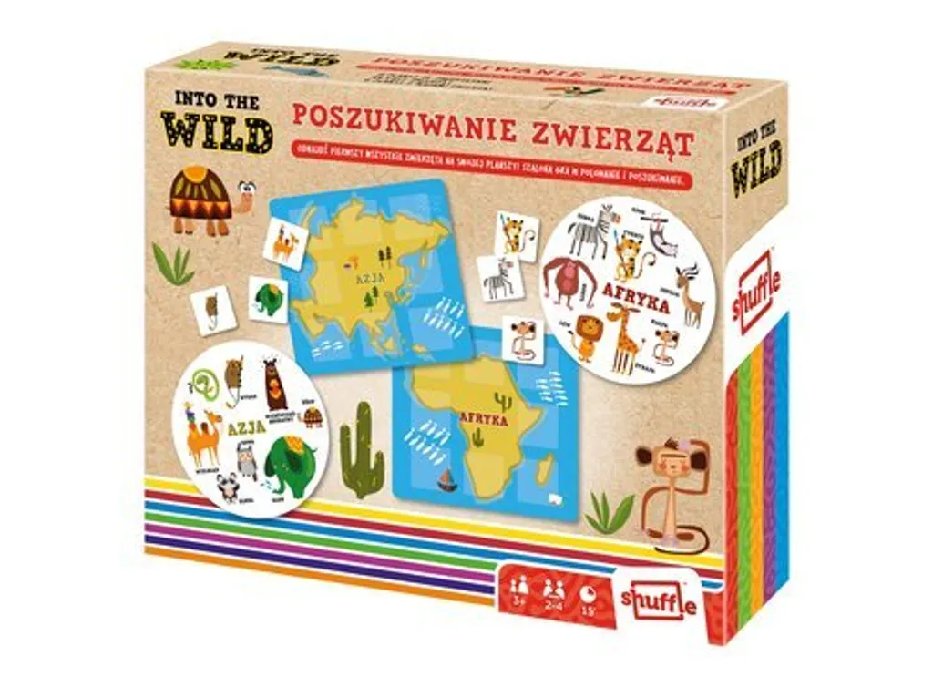 Jeu éducatif d'observation Into the Wild pour enfants et familles