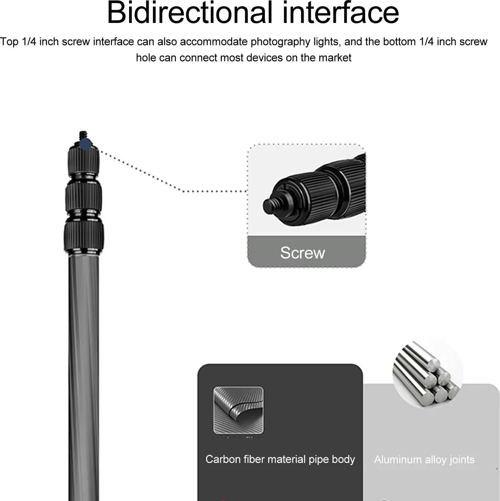 Fini les vidéos instables avec cette perche extension télescopique 1/4in