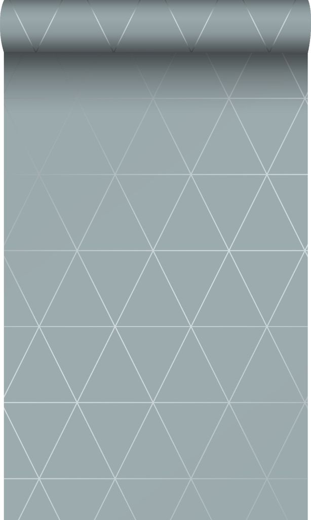 Origin Wallcoverings Tapete grafische Dreiecke Graublau 53 cm x 10.05 m
