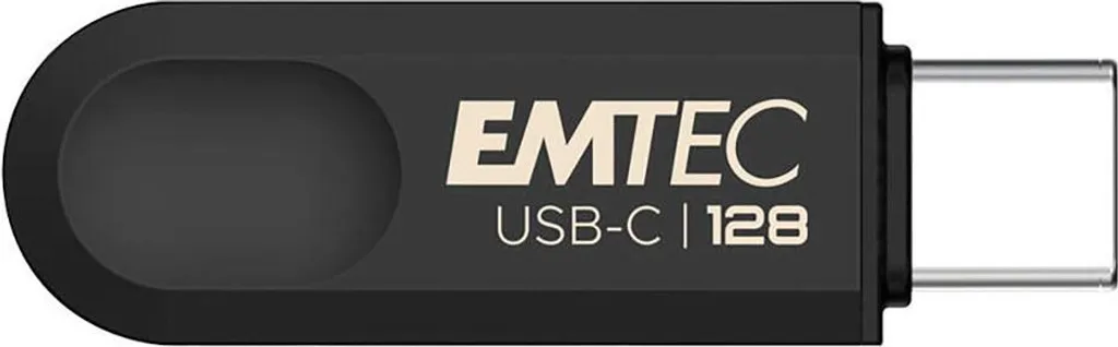 Clé USB Type-C 128 Go Emtec Single C280 pour smartphone et ordinateur