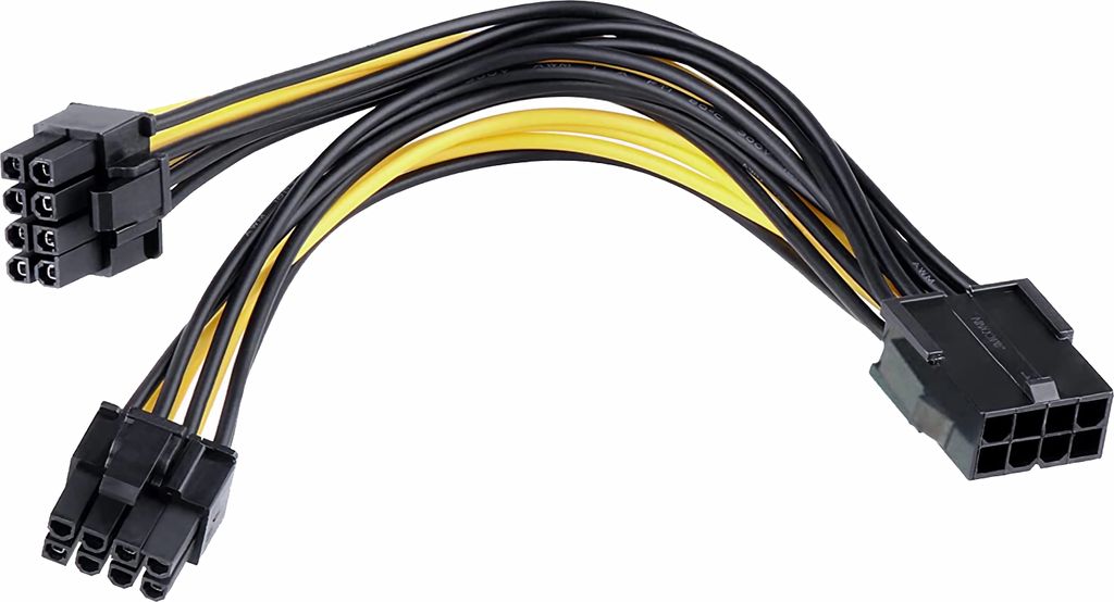 L28 8 pin PCIe auf 2x 8pin (6+2) Grafikkarte Stromkabel Produktbild 