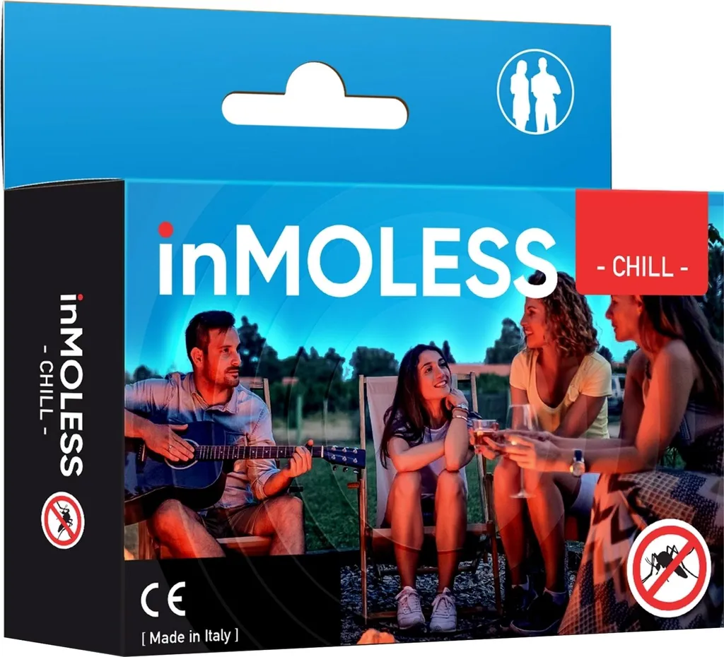 Répulsif moustiques ultrason nomade Inmoless Chill blanc silencieux