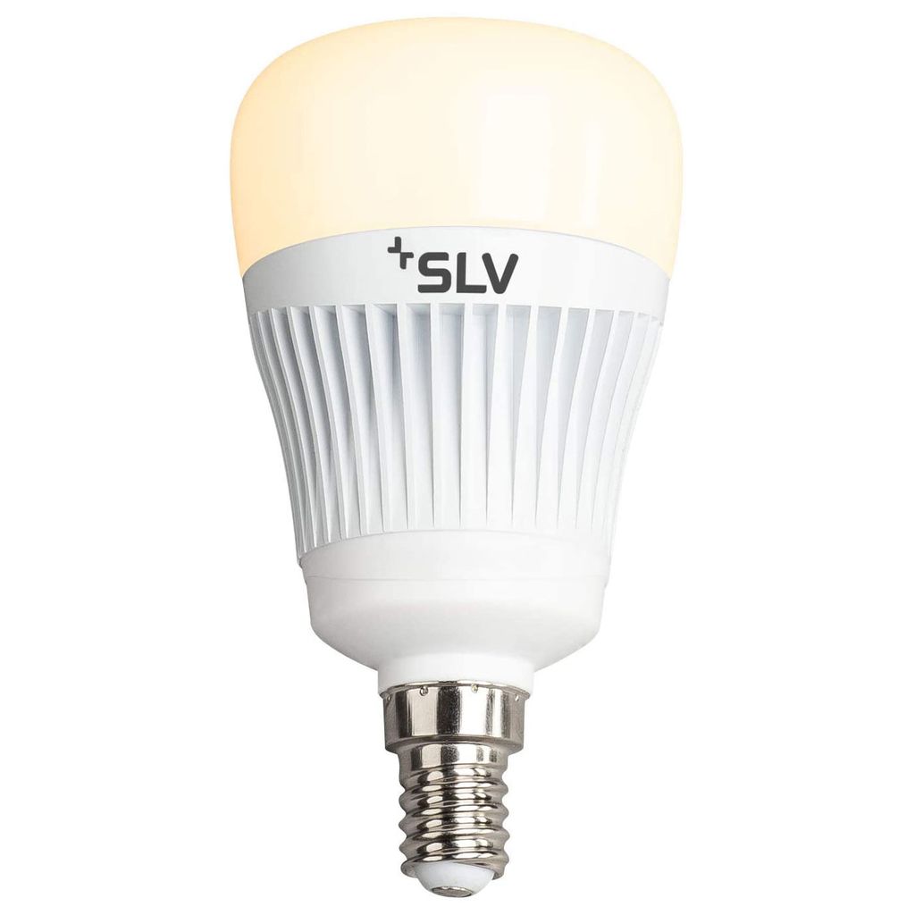 SLV LED Smart Leuchtmittel PLAY WiZ C35 6,8W E14 matt 400lm CCT 2700K-6500K dimmbar Google & Alexa WLAN