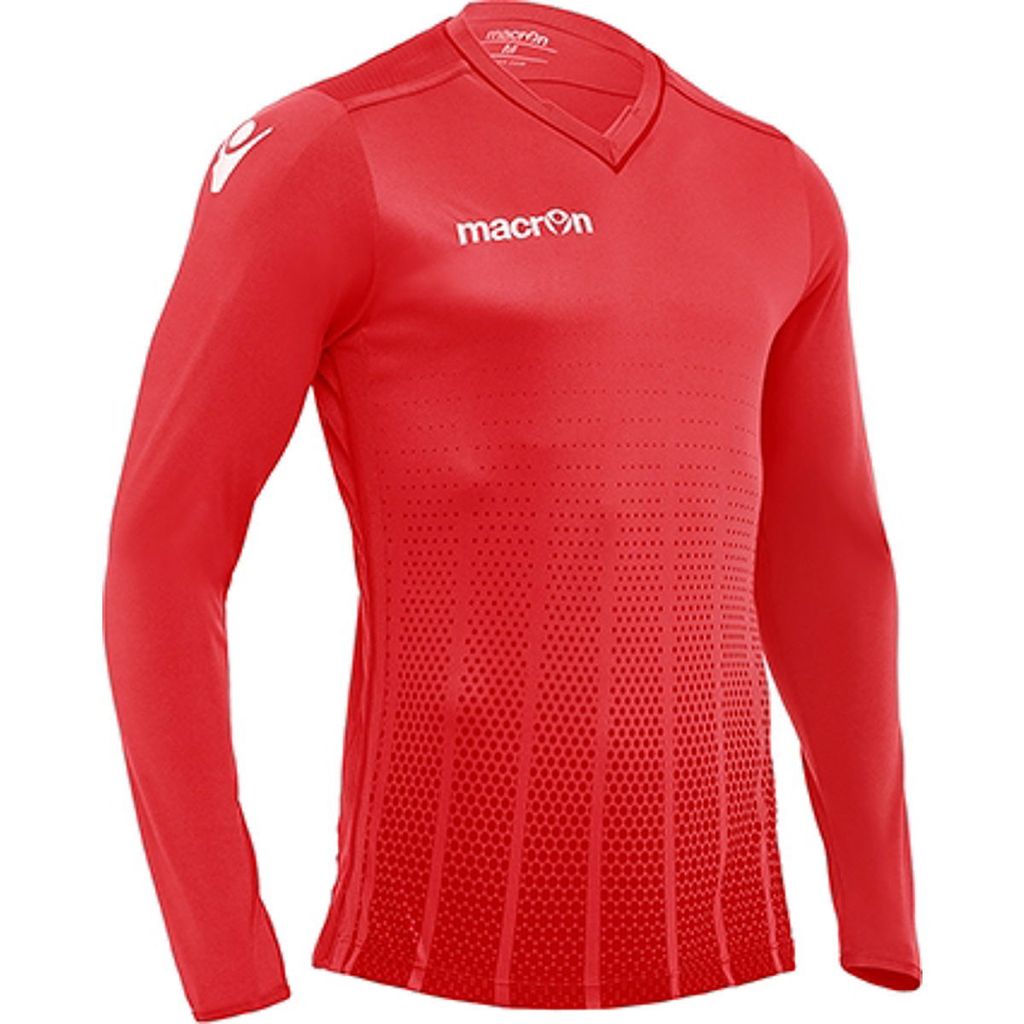 Macron Gemini Tw-Trikot Langarm Herren - Rot | Größe: S