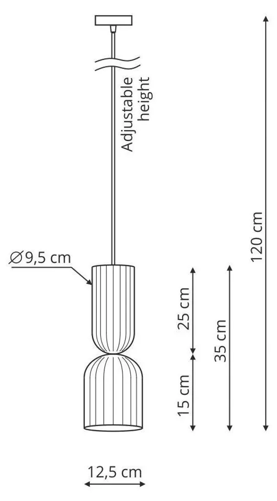 Suspension BALERA verte E27 : la solution pour un éclairage ciblé