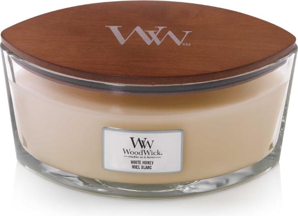WoodWick White Honey Duftkerze 453g Produktbild 
