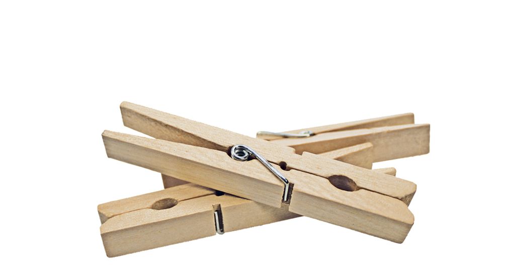 Peggy Perfect Wäscheklammern aus Holz Länge: 75 mm aus Buchenholz 50 Stück