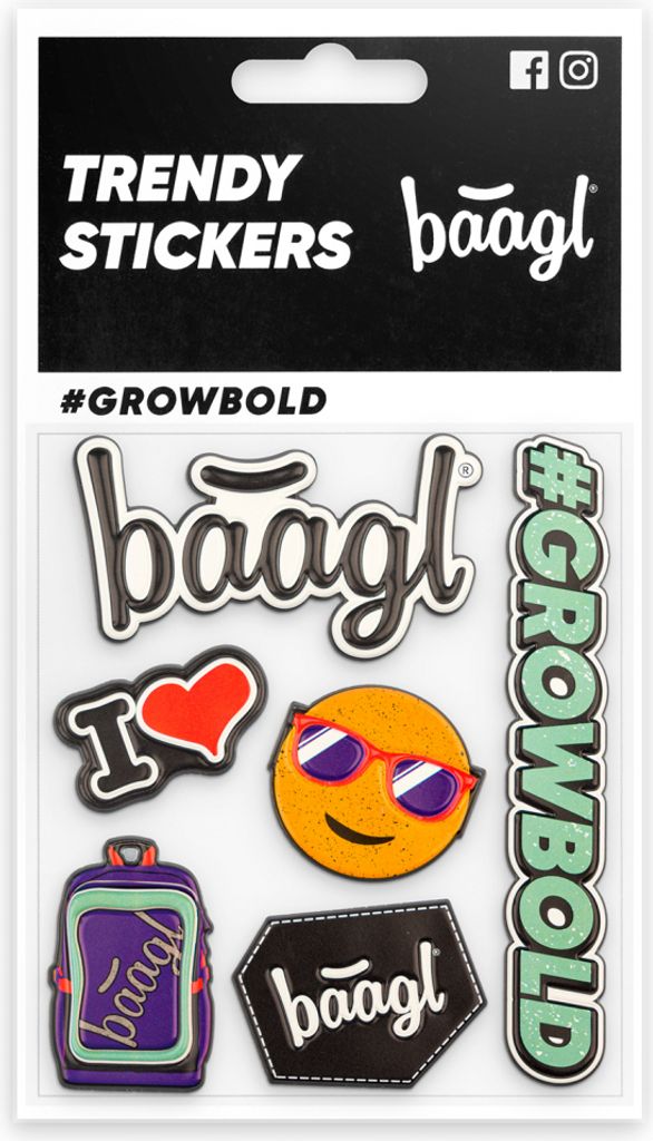 Aufkleber Kinder Trendy Stickers Mädchen Jungen für Handy, Rucksack, Laptop, Skateboard (BAAGL)
