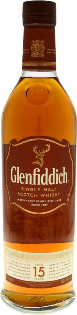 Glenfiddich 15 40% 0,7l (tuba) Obrázok produktu