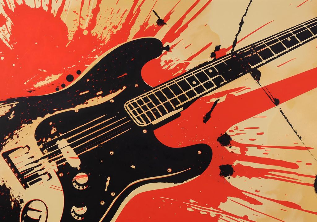 Plakat 66,5x46,5cm E-Gitarre