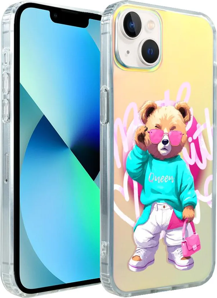 Coque MagSafe iPhone 13 IBIZU Coloris Pink Queen à Effet Changeant