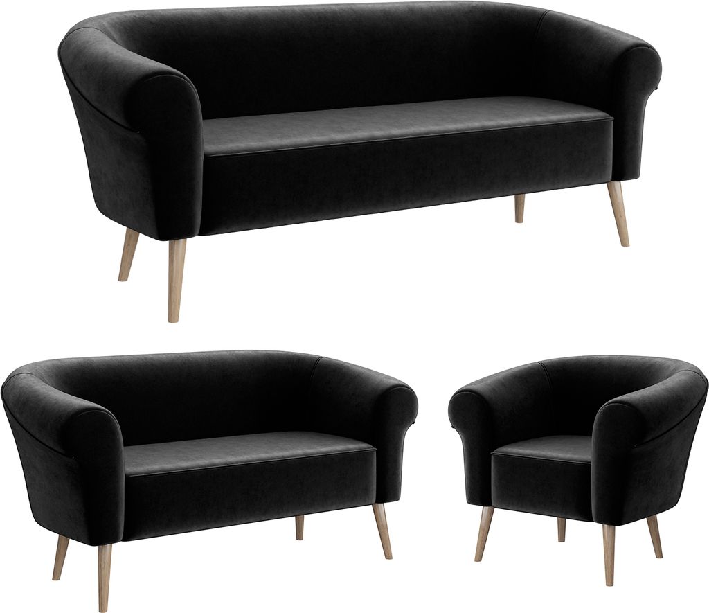 MEBLINI Mini Sofa Set 3-2-1 für Wohnzimmer - Mini Lounge für sechs Personen - Küchensofa - Sofa Klein - Sitzgarnitur - Polstergarnitur - Sofagar...