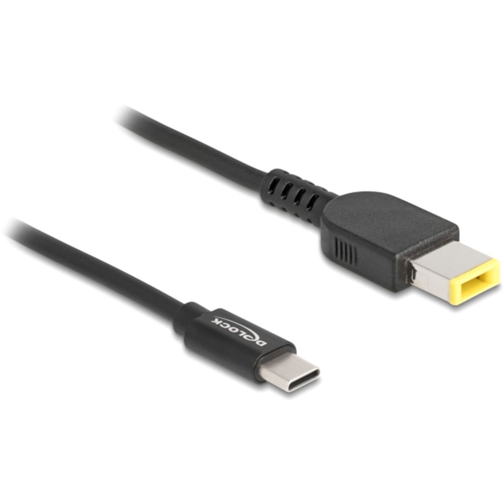 Delock Notebook Ladekabel USB Type-C Stecker zu Lenovo 11,0 x 4,5 mm Stecker