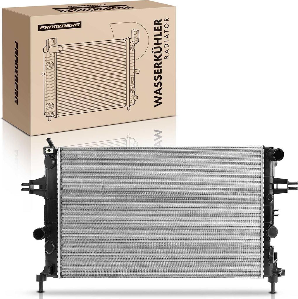 Frankberg 1x Kühler Wasserkühler Motorkühler für Opel Astra G T98 F70 Zafira A T98 1.4L-2.2L