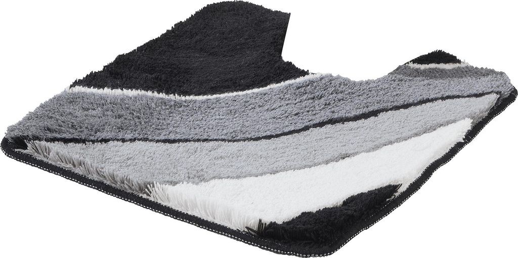 Erwin Müller WC-Umrandung Veria" grau-schwarz 50x50 cm"