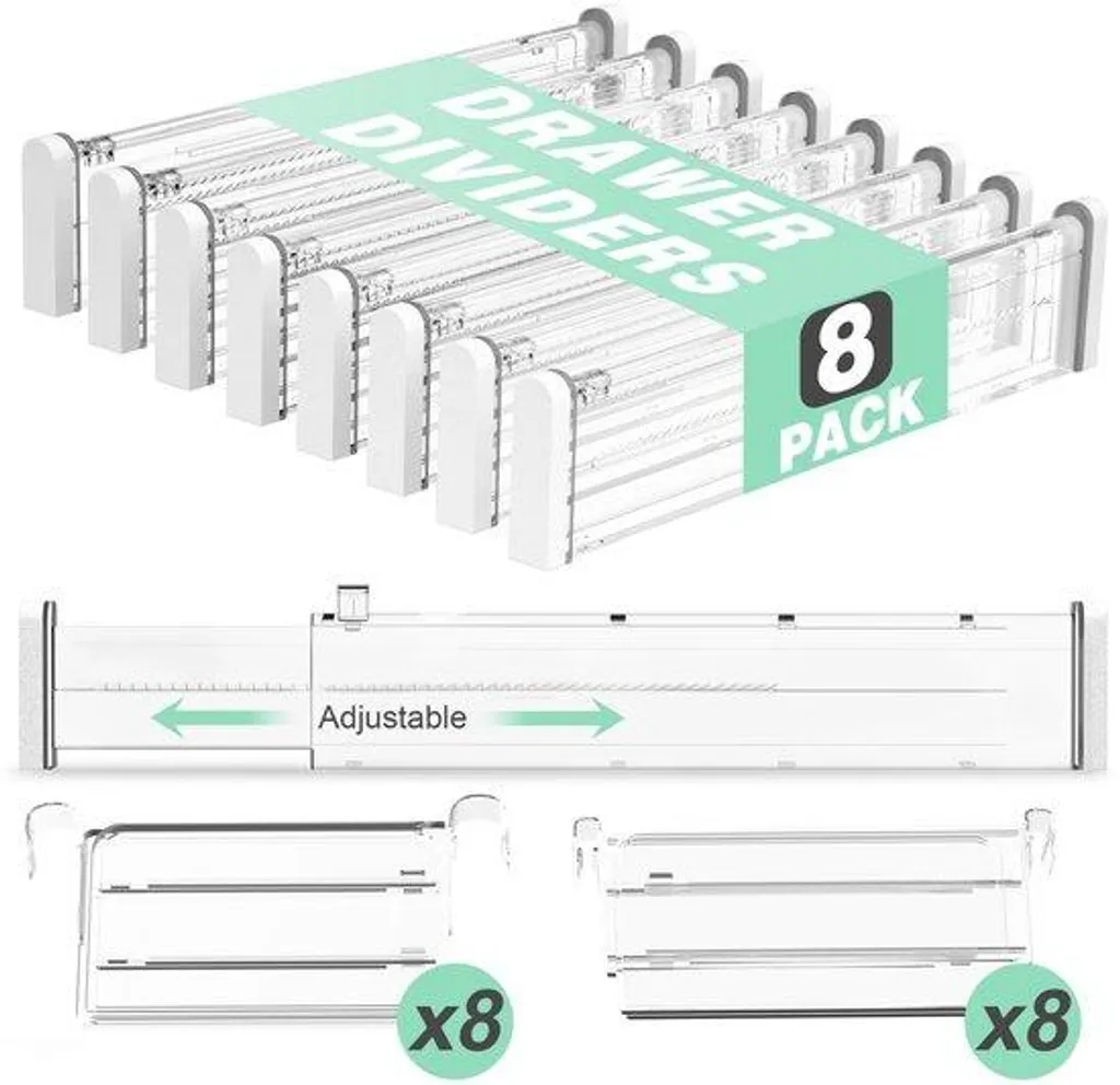 Organisateur de coffre extensible anti-désordre avec cloisons modulables