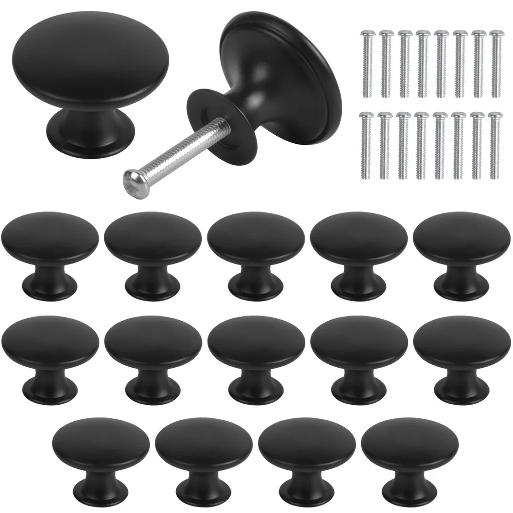 Boutons de meuble noirs 30mm : remplacez vos vieilles poignées abîmées
