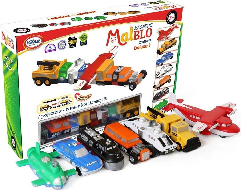 Malblo Magnetic Vehicles deluxe 1 set Image du produit 