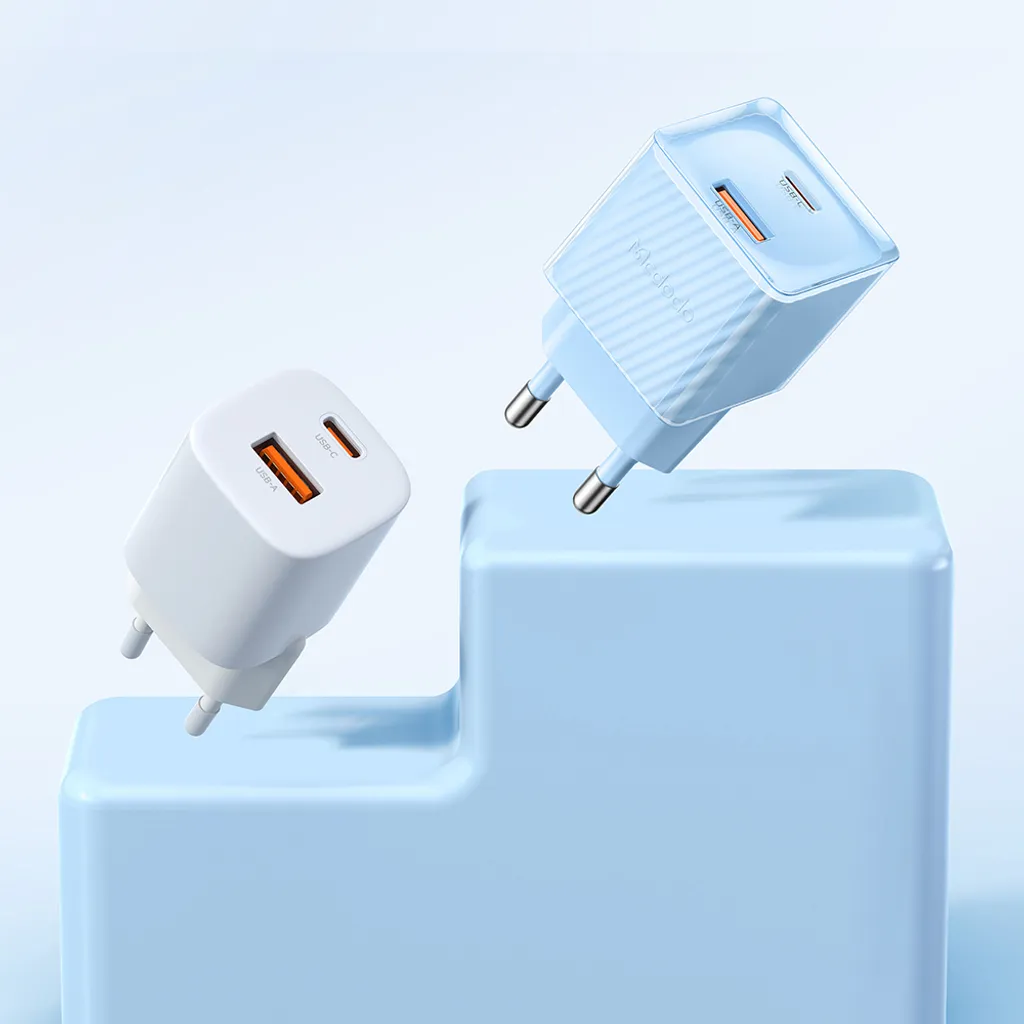 Chargeur de Voyage Rapide 33W pour iPhone et Android, Double USB Violet - 6