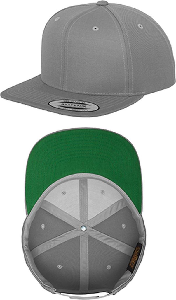 Yupoong Classic Snapback Cap Uni silber Obrázek produktu 
