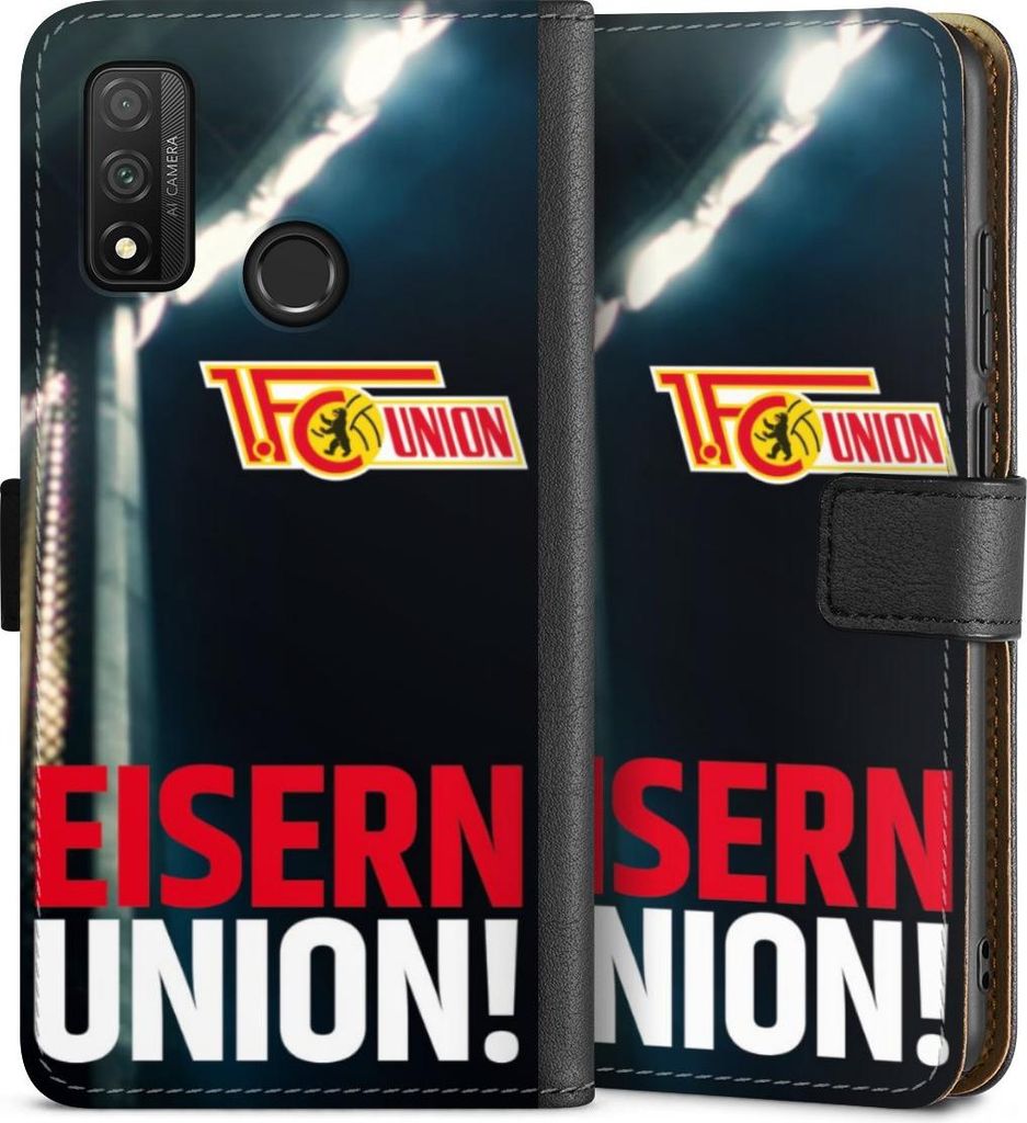 DeinDesign Klapphülle für Huawei P Smart (2020) Handytasche Lederhülle Tasche 1. FC Union Berlin Fanartikel Fußball
