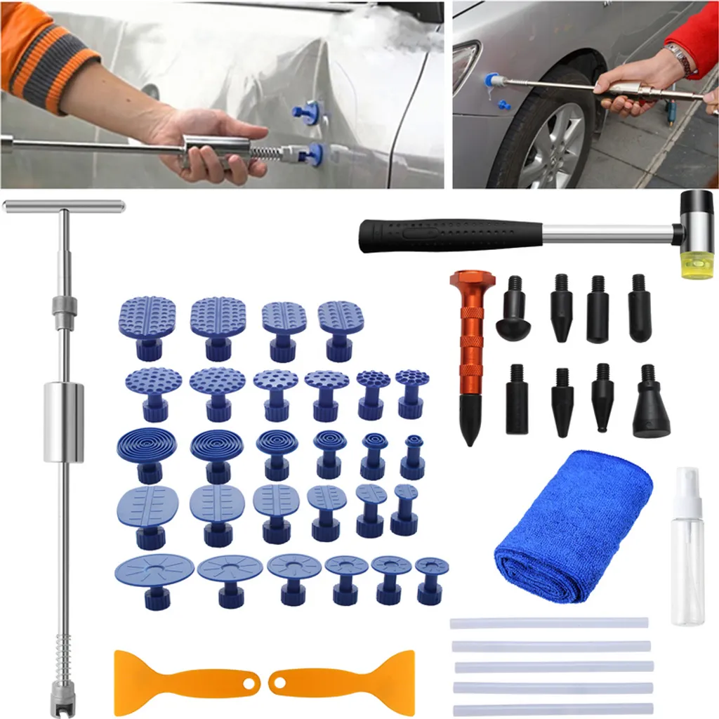Kit débosselage tôle froissée pour enlever les bosses de carrosserie