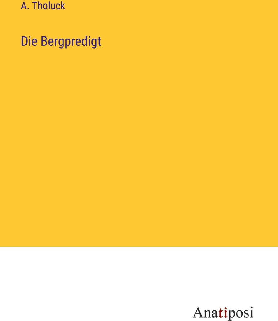 Die Bergpredigt