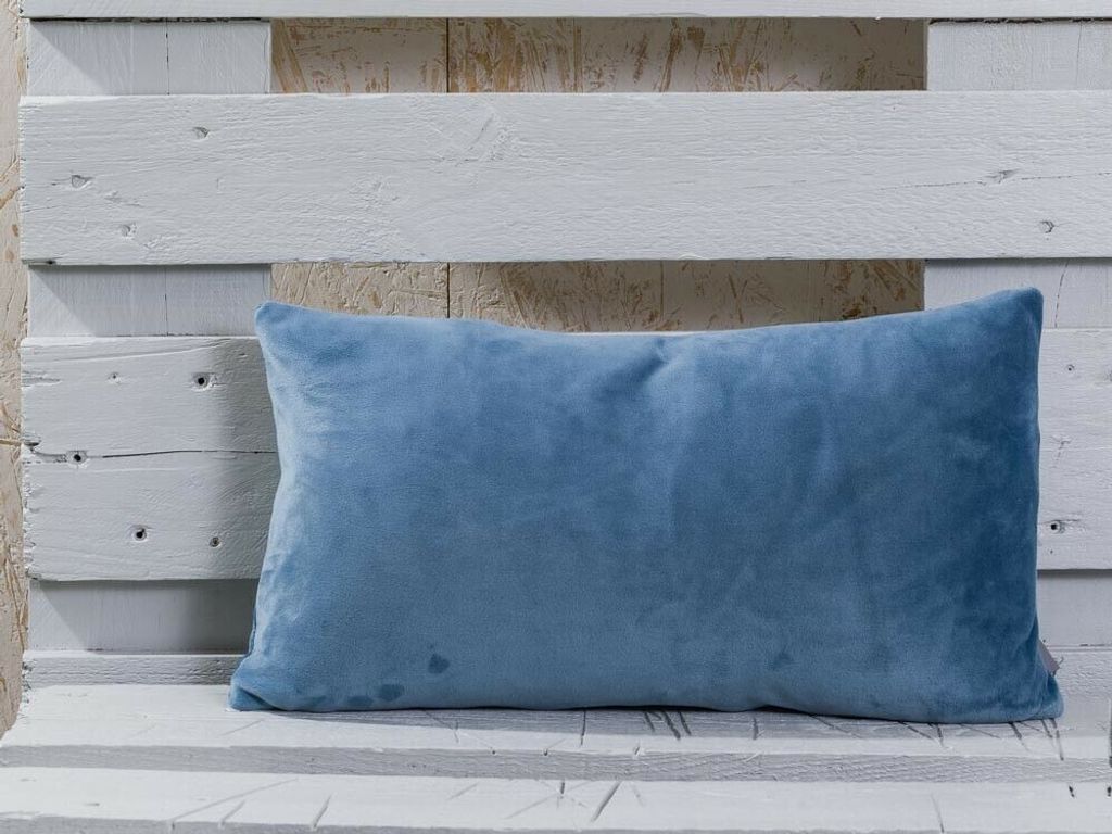 Pad Kissen Smooth Staubig Blau 25x50